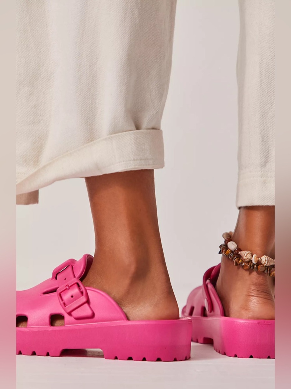 NEW! Free People Karlie Buckle Clogs. 7. - Picture 6 of 14